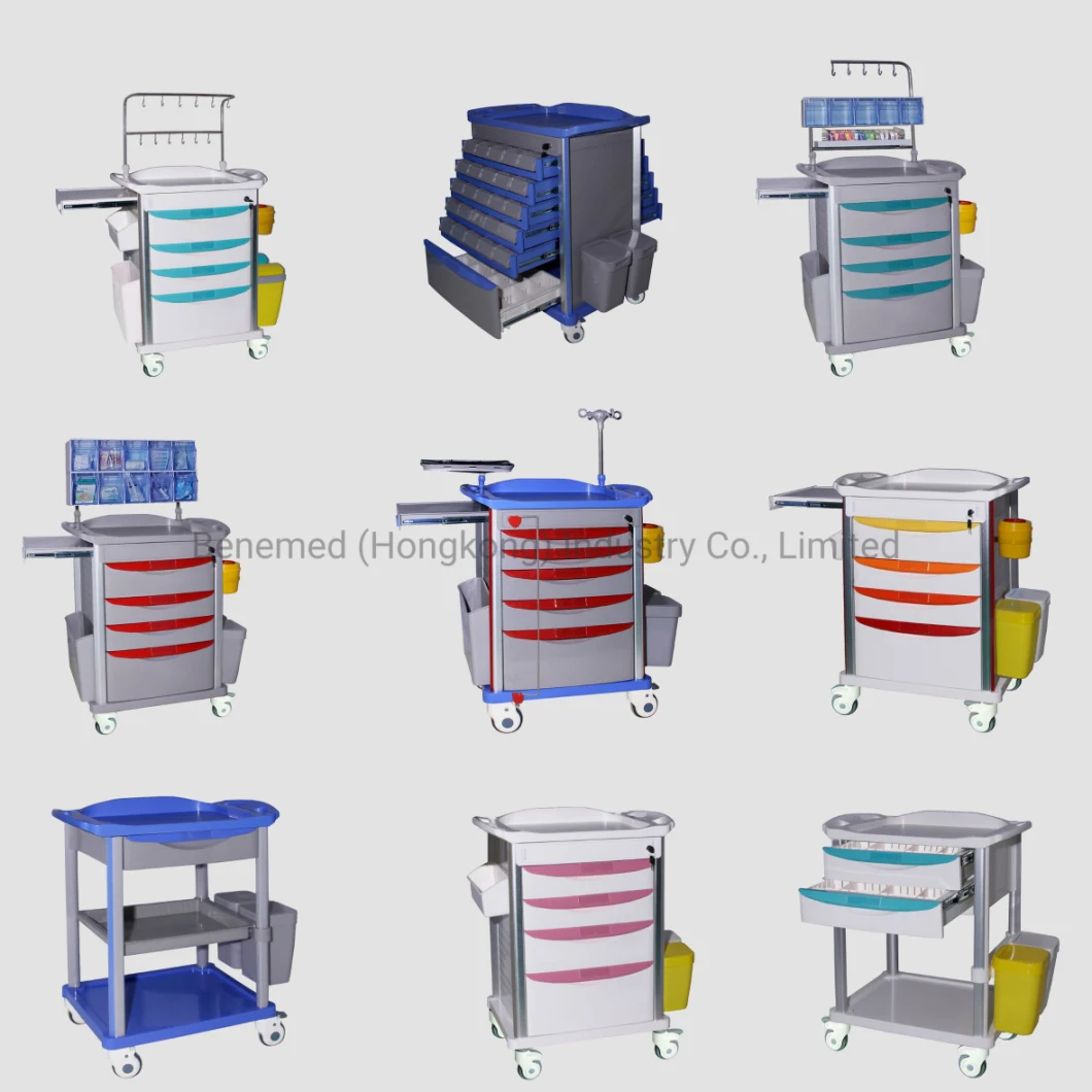 Cheap Price ABS Emergency Ambulance Movable Trolly for Hospital Use