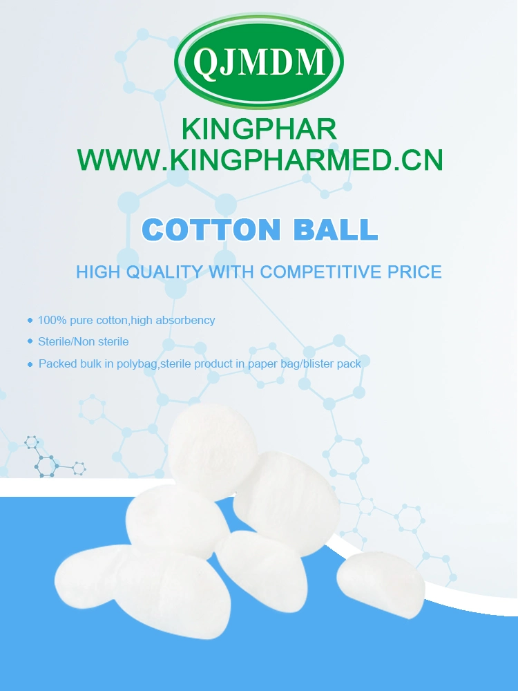 Factory Supply Wholesale Medical Pure Cotton Ball High Absorbent Cotton Wool Ball