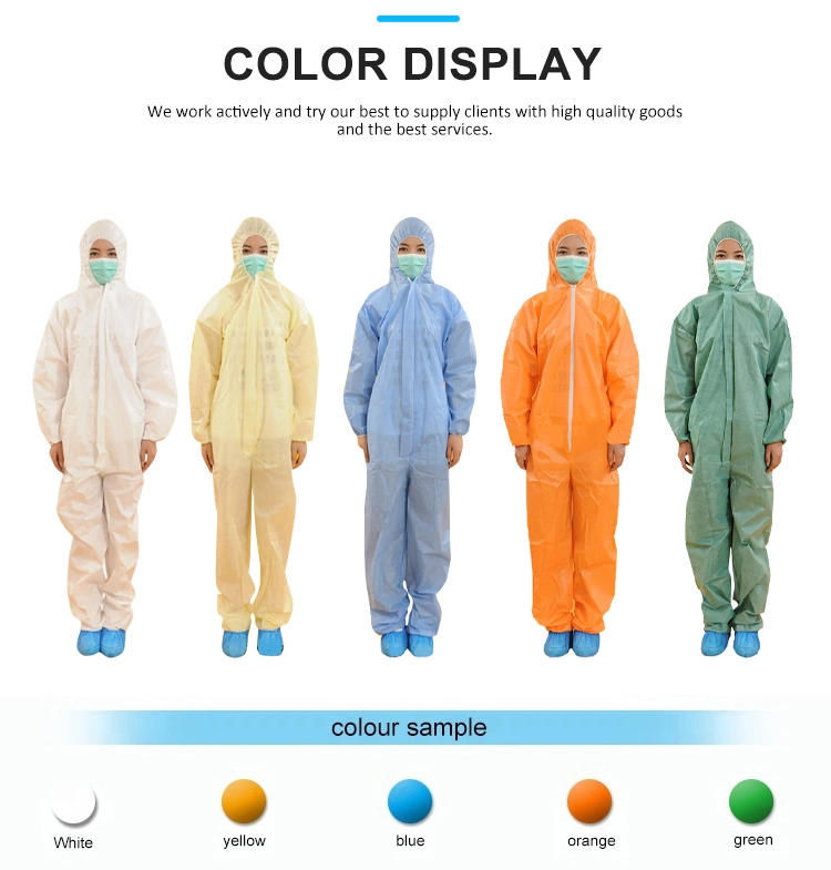 Disposable Coverall Protective Gowns, Medical Protective Suit Disposable Protective Clothing for Surgical