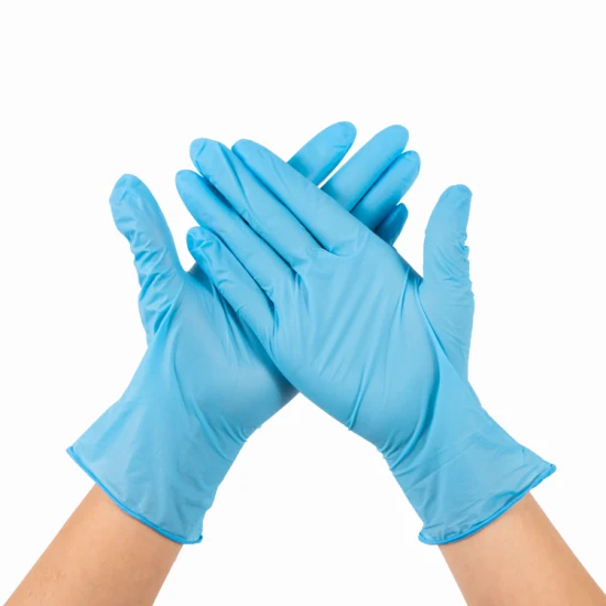 CE FDA 보라색/분홍색 의료 공급 분말 일회용 바이올렛 블루 니트릴 검사 라텍스 프리 검사 비닐 비멸균 식품 검사 장갑 제조업체